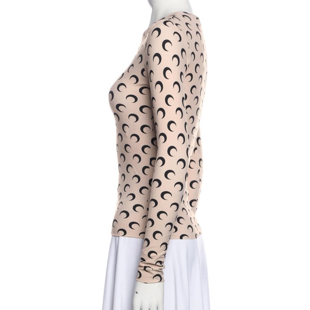 marine serre beige skin color cream tan logo moon eclipse monogram long sleeve